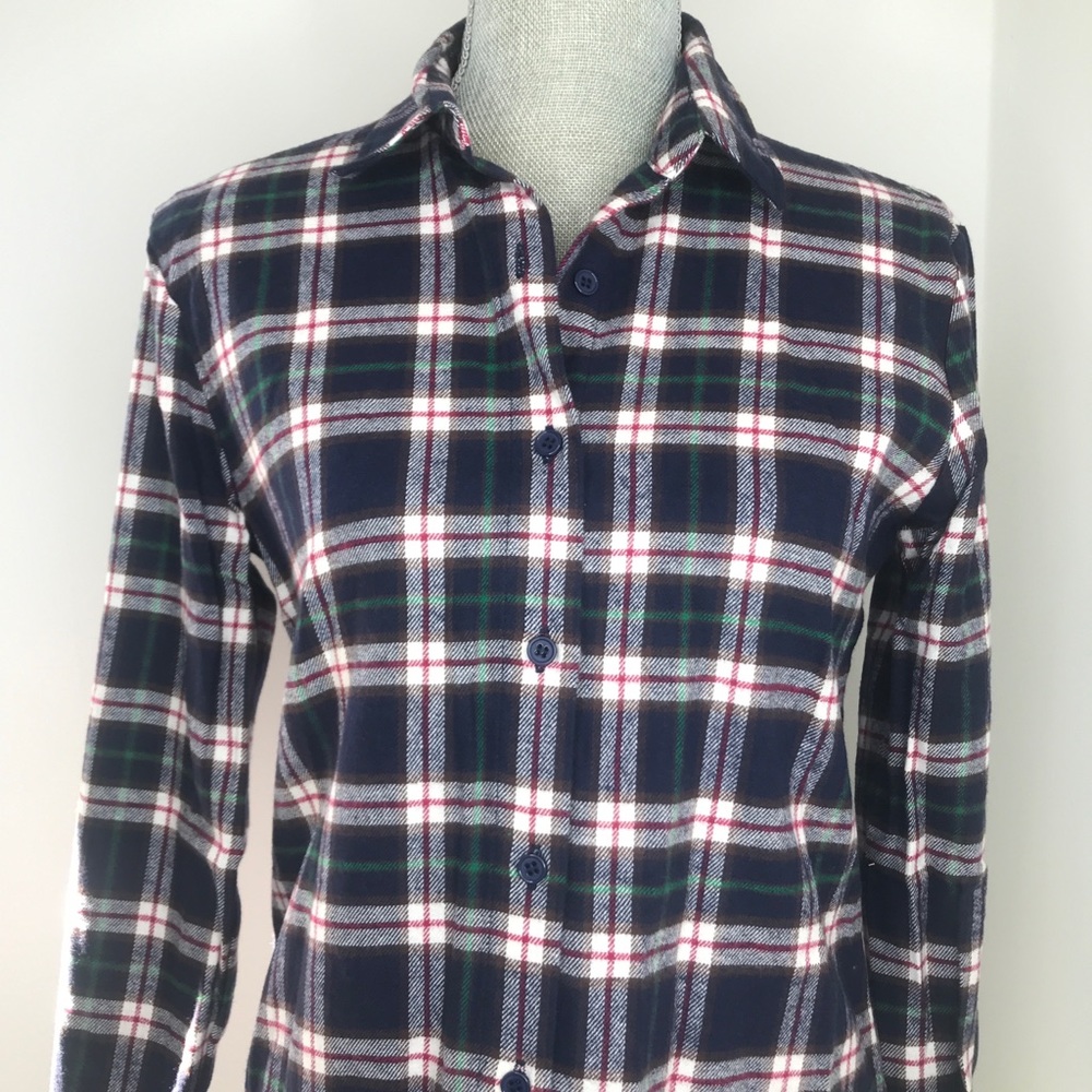 Button down plaid shirt